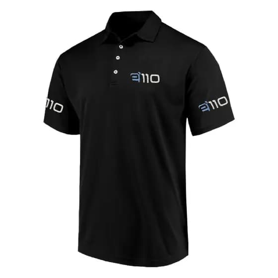 Camiseta Polo Bordada Personalizada 3 Logos (peito E 2 mangas)