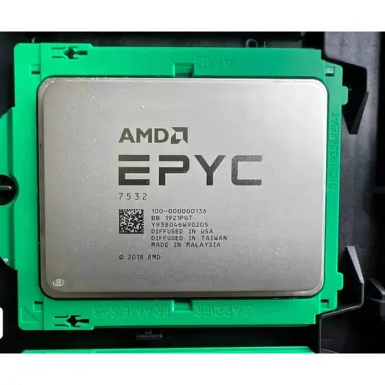Novo processador CPU EPYC 7532 32 núcleo 64 rosca motor 2.4-3.3GHZ soquete SP3