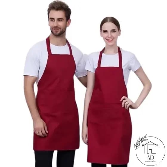 Avental Kit 2/Un Cozinha Padaria Churrascaria Nova Coleção de Cores