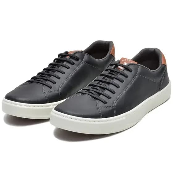 Sapatenis Masculino Solado PVC Palmilha Gel Espumado Cadarço Elastico Moda Casual Confortavel
