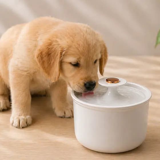 Fonte Bebedouro Para Gatos E Cachorros 1,8L Silencioso Automático Com Filtro Design Moderno Antiderrapante