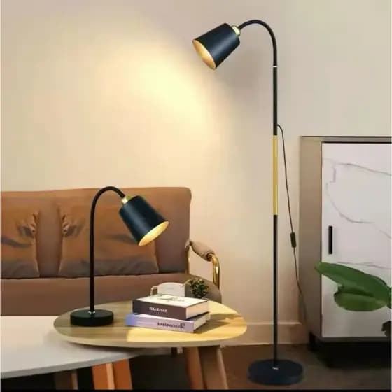 luminaria de chão LED de metal ajustável disponíveis para sala de estar quarto estudo e escritório