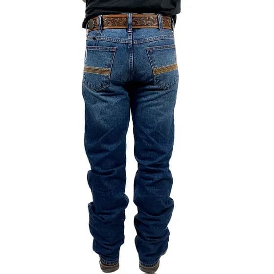 Calca Jeans Bordada No Bolso Masculina Bill Way 1415