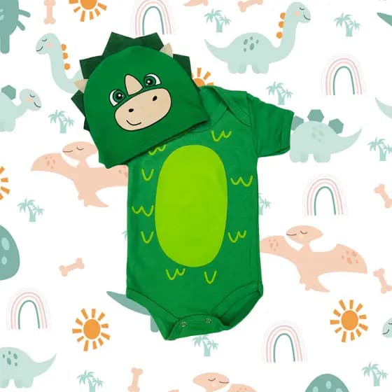 KIT FANTASIA DINOSSAURO BEBE TEMATICO MESVERSARIO DINO KIT 2