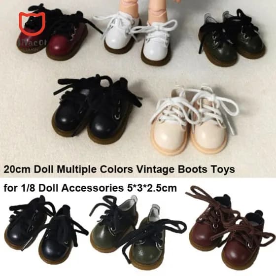 Acessórios Para Bonecas LILACUVOE , Várias Cores Moda 20 Cm Boneca Botas Vintage Brinquedos , 5 * 3 * 2.5