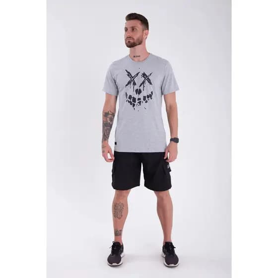 Camiseta Masculina Algodão Premium Estampa Caveira