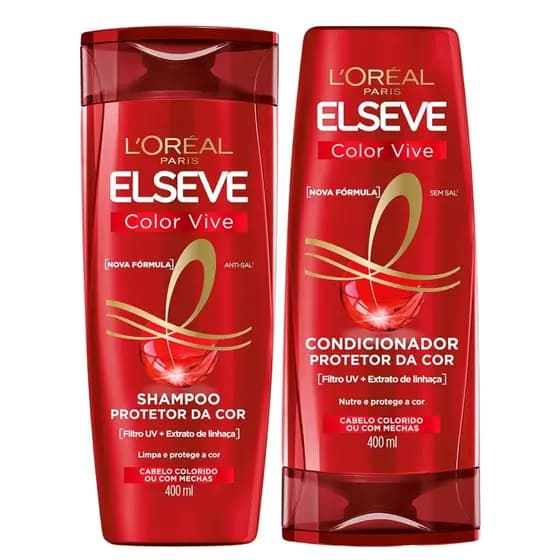 Kit Elseve Colorvive Shampoo + Condicionador 400ml - Envio Rápido
