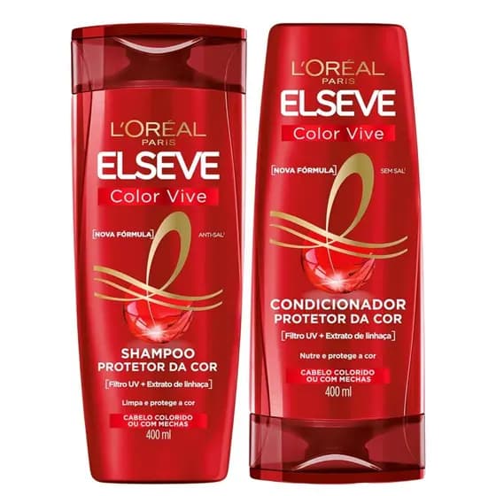 Kit Elseve Colorvive Shampoo + Condicionador 400ml - Envio imediato