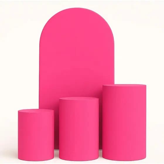 Kit Trio Capas Mesas Cilindros + 1 Capa Painel Romano 2mx1m