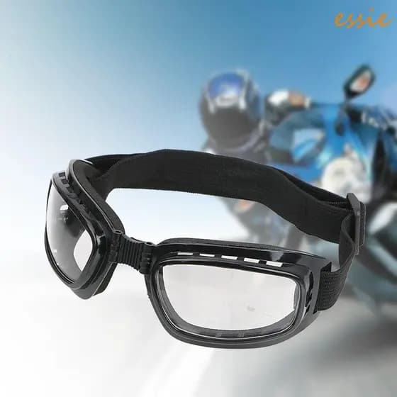 Óculos De Snowboard ESSIEBR , Ciclismo Dobráveis À Prova De Poeira Multifuncionais Anti-UV Para Motocicleta