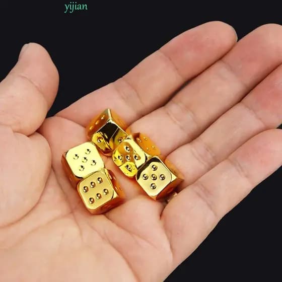 YIJIAN Jogo De Quebra-Cabeça De Dados De 6 Lados , Jogos Duráveis De Tabuleiro , Festa Familiar , KTV , Metal