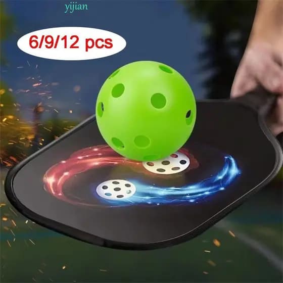 Bolas De Pickleball YIJIAN , Bola De Remo Durável Multicolorida , Pickleballs Leves De Salto Alto Com 40 Furos