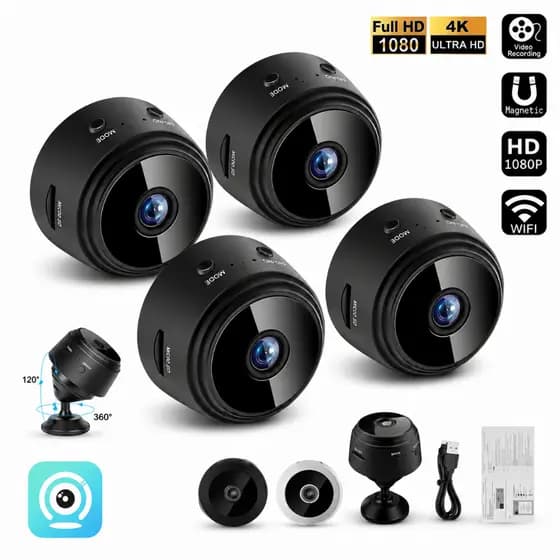 Câmera A9 HD Mini com visão noturna Wifi Câmera 1080P Vigilância
