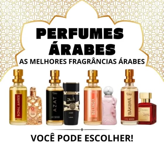 Perfumes Árabes Importados Like Brasil 17ml Alta Fixação 33% Essência Masculino Feminino Você Escolhe
