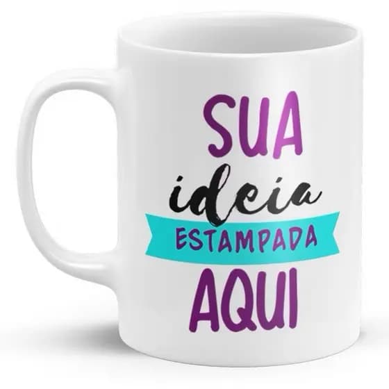 caneca personalizada sua foto ou arte aqui, personalizadas, canecas com sua marca