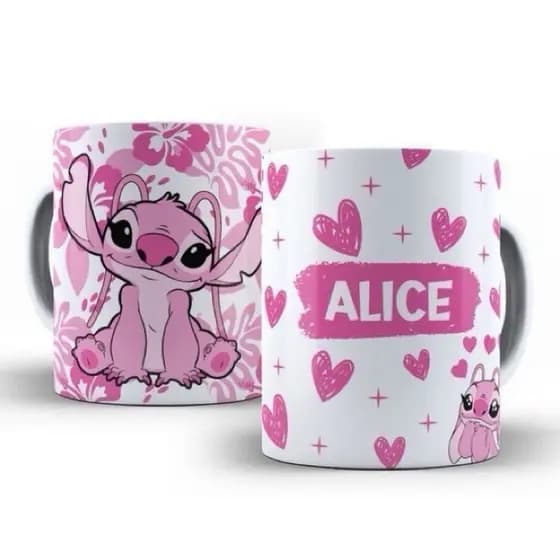caneca personalizada stitch, canecas personalizadas, canecas
