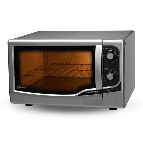 Forno Eletrico 44 Litros Fischer Inox Gourmet Grill 127V Forno de Bancada Completo
