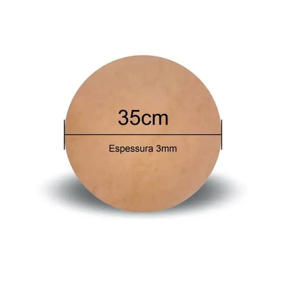 Kit 12 Sousplat - Supla - Suplat - Soupla Para Mesa Jogo Americano MDF crú 3mm 35cm Diâmetro