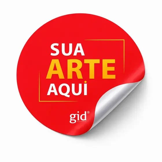 Etiqueta Adesivo Personalizado em Papel Couchê