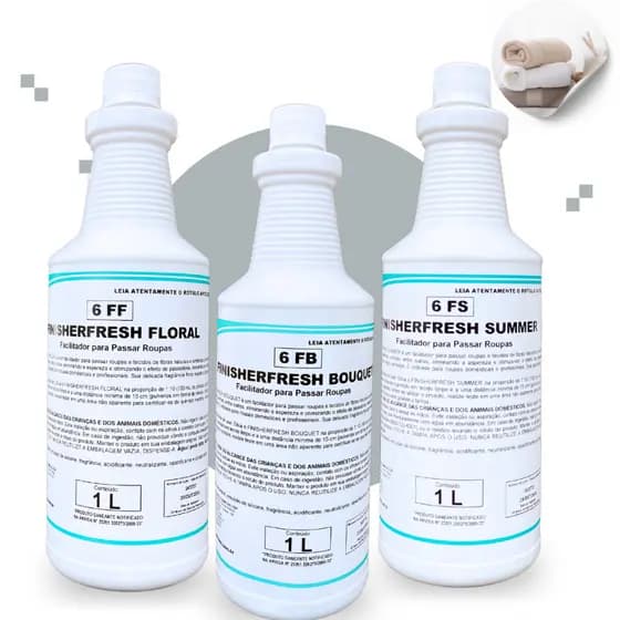 FINISHERFRESH Summer Bouquet Floral Spartan Facilitador de Passadoria Roupas e Tecidos Naturais 1l