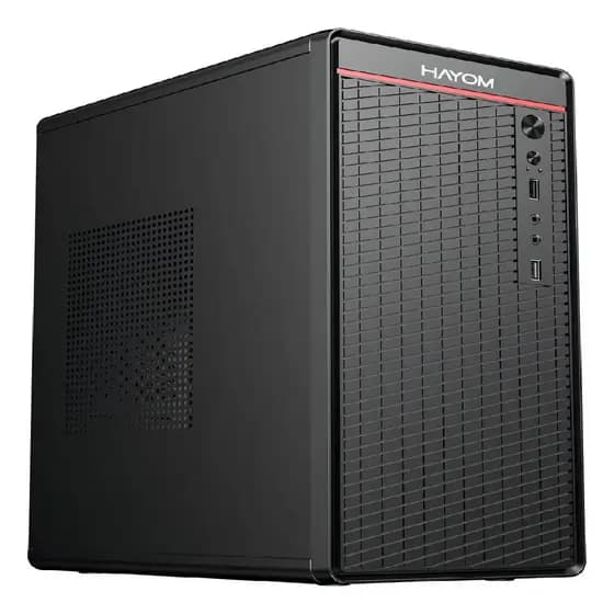 Gabinete Hayom GB1751 Preto Mini Tower Micro-ATX USB Compact