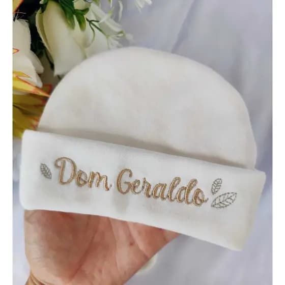 Touca RN menino personalizada com nome bordado