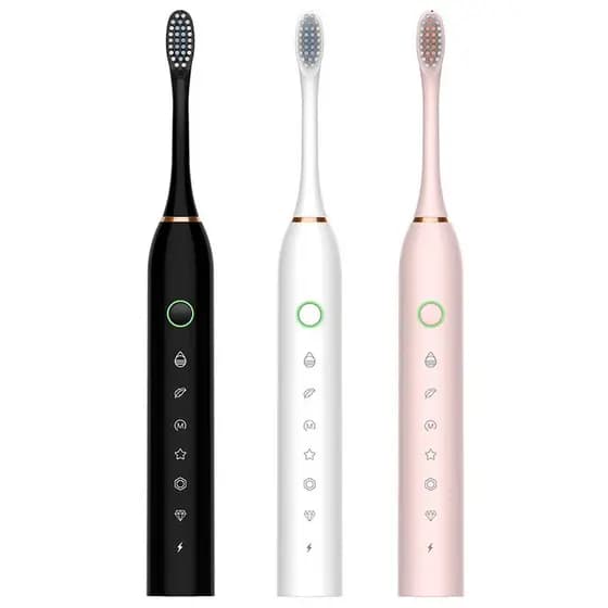 Escova De Dentes Elétrica Recarregável USB 4 Cabeças Refil