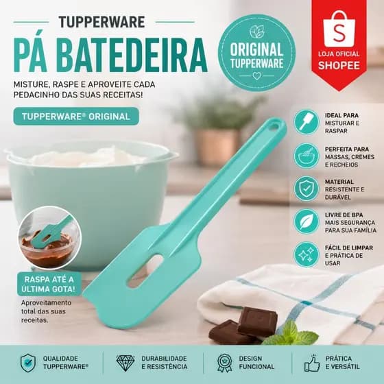 Tupperware Pá de Batedeira Verde Mint