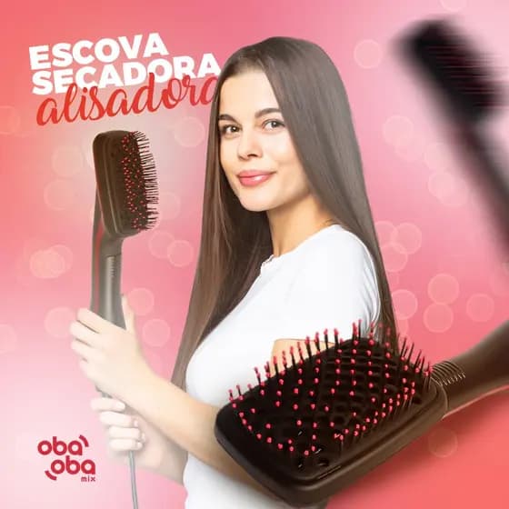 Escova Secadora Modeladora 3 Em 1 Promocao Imperdivel Semana