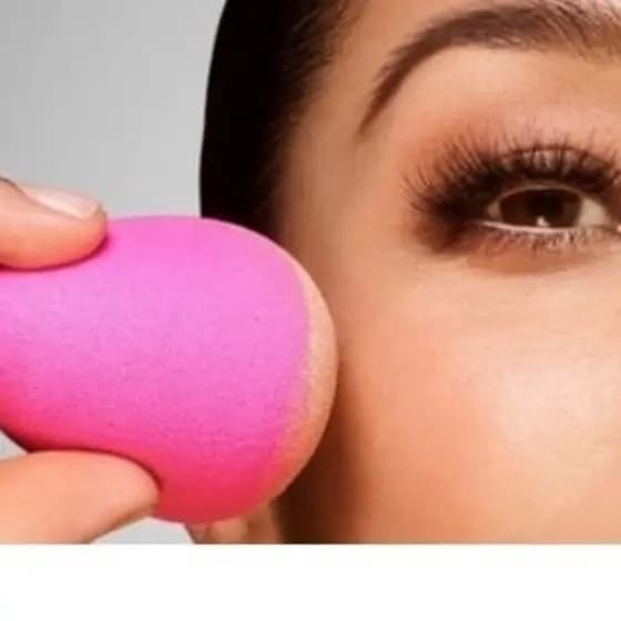 Esponja de coxinha Para Maquiagem/ Esponja de Rosto Facial Maquiagem Base e Corretivo de Gota d'água ou corte diagonal