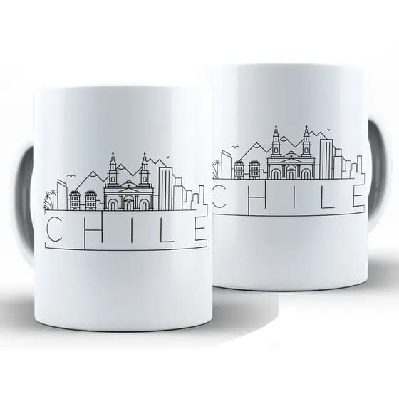 Caneca Chile Divertida + Caixa - Xícara 325ML Cerâmica