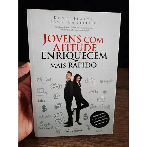 Livro Jovens com Atitude Enriquecem mais Rapido - Kent Healye - Auto Ajuda