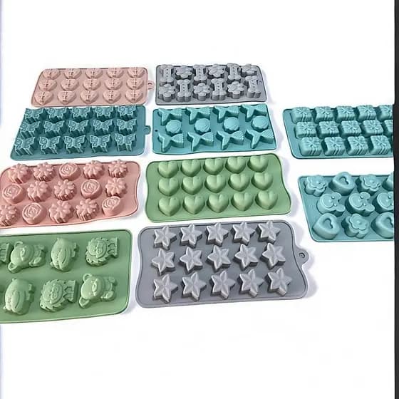 Forma Silicone Para Chocolate / Biscuit / Resina / Sabonete / Gelo