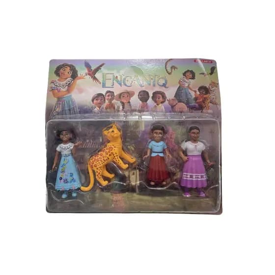 Kit 04 Bonecos Mirabel Família Madrigal Cartela - Peças Filme Encanto Infantil Brinquedo - Similar