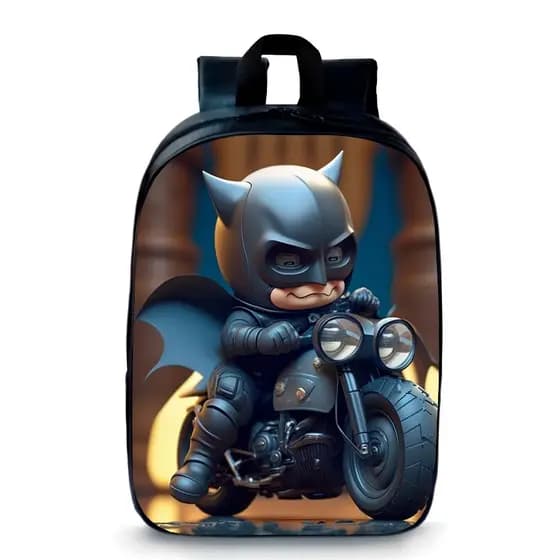 Mochila Pequena Pré-escolar Herói Mini Batman IA Novidade
