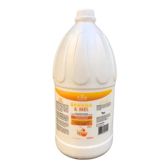 Condicionador Galão 5 Litros Banana E Mel Profissional Salão De Beleza Lavatório