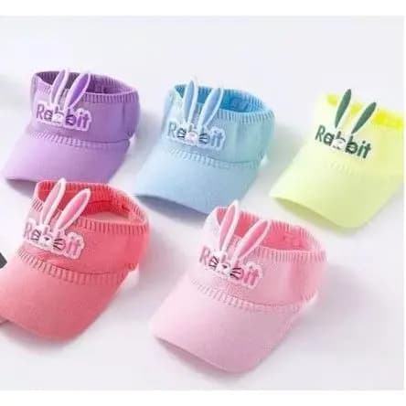 Chapéu Viseira Elástica Boné Infantil Rabbit/Coelho/Gato UNISSEX Várias Cores - Menino e Menina