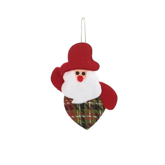 Enfeite Decorativo Natalino - Penduricalho Papai Noel - Pendente Decoração Árvore de Natal - Luxo Festas