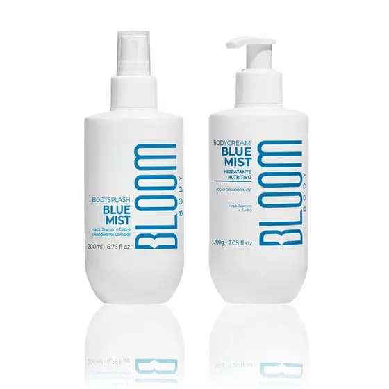 Kit Bloom Blue Mist – Body Splash 200ml + Body Cream 200g