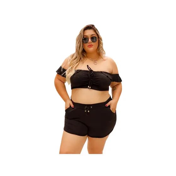 Conjunto Ciganinha E Short Box Plus Size 27