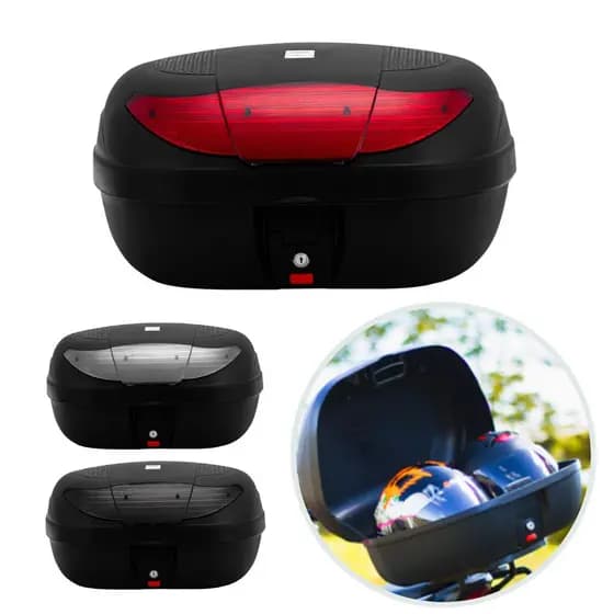 Bau Para Moto Bauleto 45 Litros Para 2 Capacetes