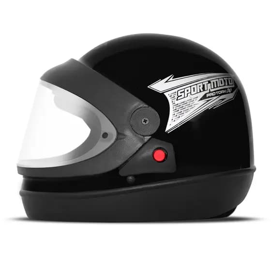 Capacete Moto Fechado Pro Tork Sport Moto Light Masculino e Feminino Integral Com Viseira Cristal