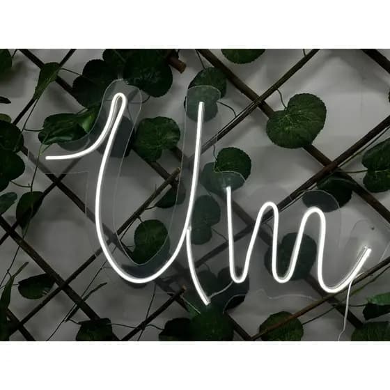 Painel Led Neon Personalizado UM para decoração p/Decoração 40x25