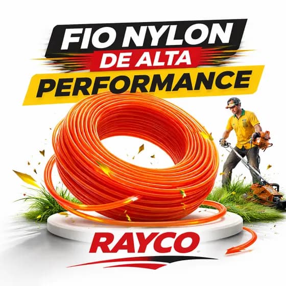 Fio Nylon Para Roçadeira Cortador Grama 1,8mm, 2,4mm, 2.7mm 15m, 30m, 45m, 60m