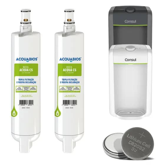 Kit 2 Refil Compatível Consul Cpc30 Cpc31 Cpb34 Cpb35 Cpb36 Bateria Brinde