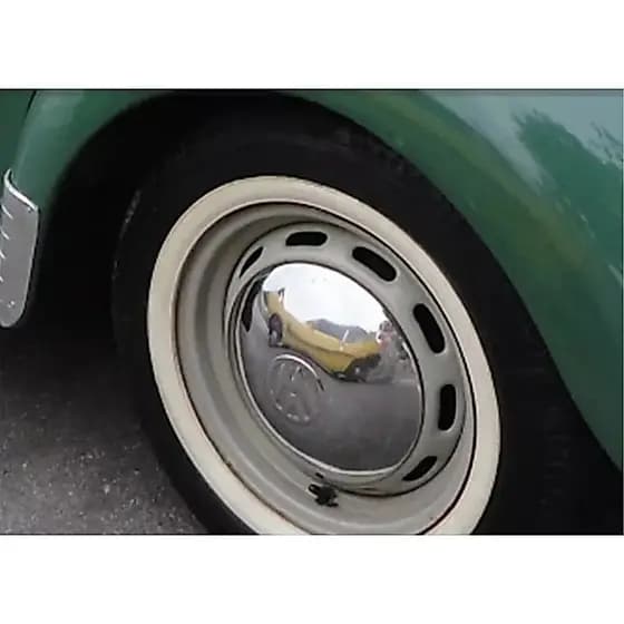Jogo 4 Faixas Branca Banda Estreita para Pneus Automotiva Aro 13" 14" 15" 16"