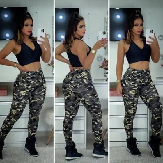 Calça Legue Leg Camuflada Exercito + Brinde