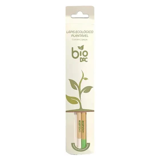 Lápis Ecológico Plantável Com 2 Unidades BioDAC