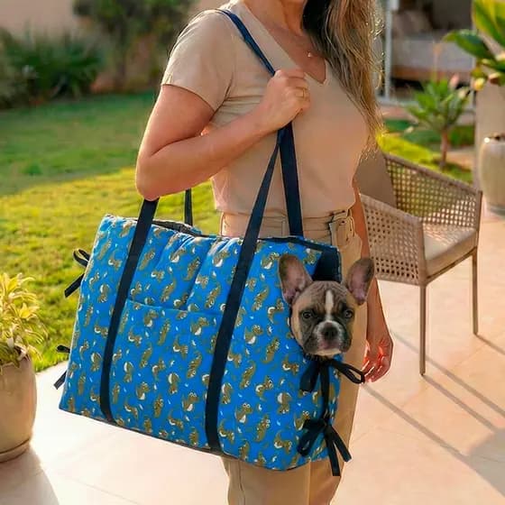 Colchonete portátil e Bolsa Pet 2 em 1 Impermeável Tapete Caminha para Cães e Gatos