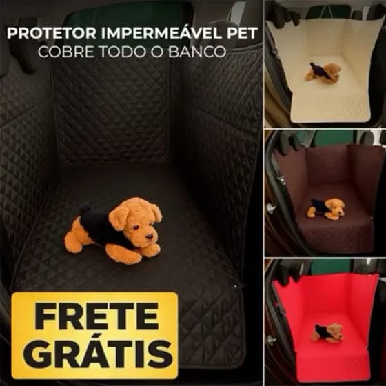 Capa Protetora Pet Impermeavel Banco de Carro Plus Size Cobre todo o Banco Estilo Cerca